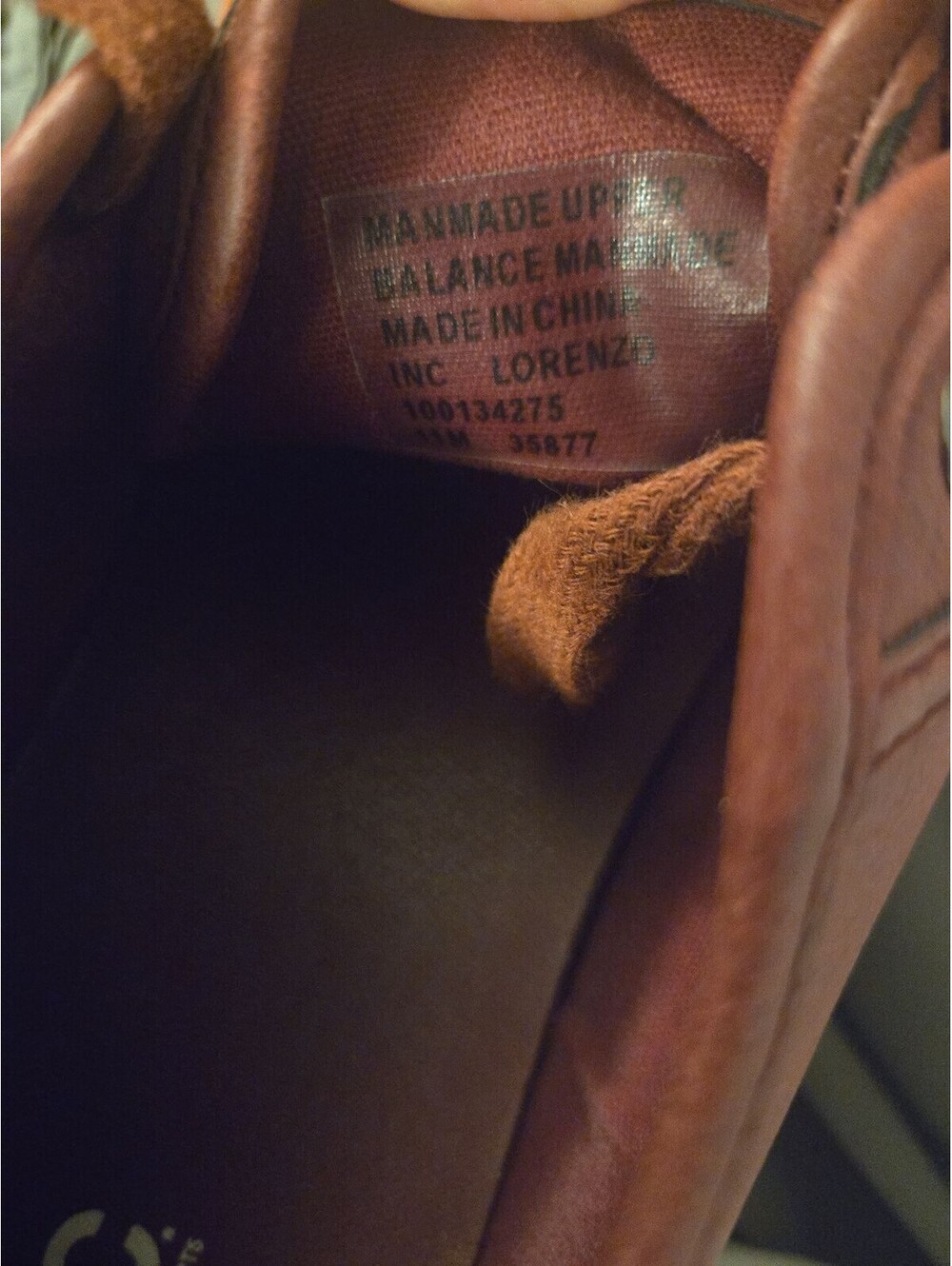 INC International Concepts Lorenzo Men's Brown Vegan Leather Sneakers Size 11M - Picture 2 of 6